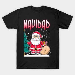 Feliz Navidad Matching Couple Sweaters T-Shirt